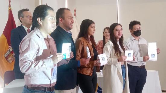 La Agencia Nacional de Tránsito (ANT) presentó el nuevo formato de licencia en Cuenca, el 19 de julio de 2022.