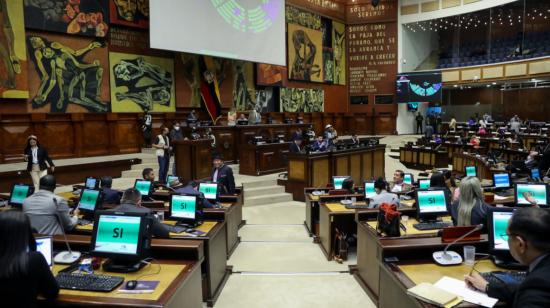 El Pleno de la Asamblea, en sesión de este 21 de julio de 2022.