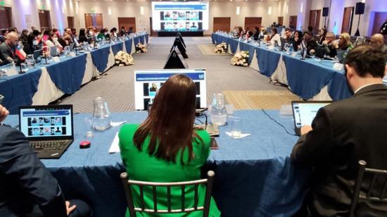 Reunión del Grupo de Acción Financiera de Latinoamérica sobre temas de lavado de activos, en Quito, el 28 de julio de 2022. 