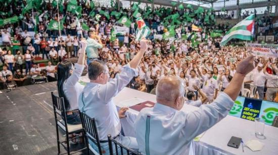 El movimiento Caminantes, en su asamblea general el 16 de julio de 2022, en Portoviejo (Manabí).