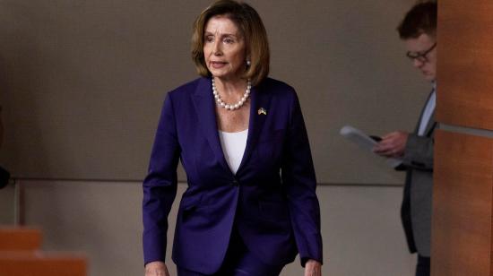 La presidenta de la Cámara de Representantes de Estados Unidos, Nancy Pelosi, en una conferencia de prensa, el 29 de julio de 2022. 