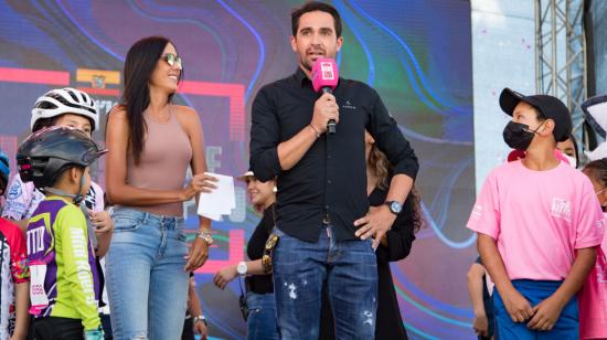 Alberto Contador, durante un evento del Giro de Italia Ride Like a Pro, el 29 de julio de 2022. 