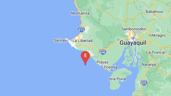 El Instituto Geofísico registró un sismo de 4,1 de magnitud en el cantón Playas, de la provincia del Guayas, la madrugada del 3 de agosto de 2022.