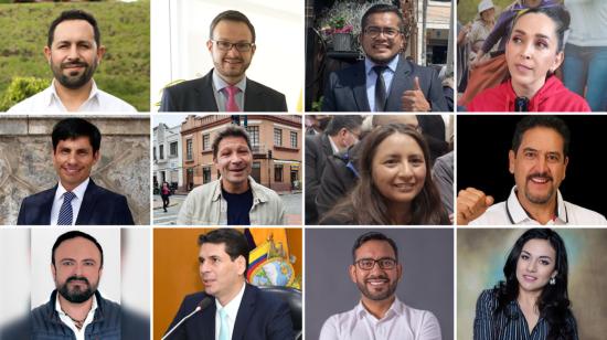 Varios de los candidatos a las seccionales en Azuay.