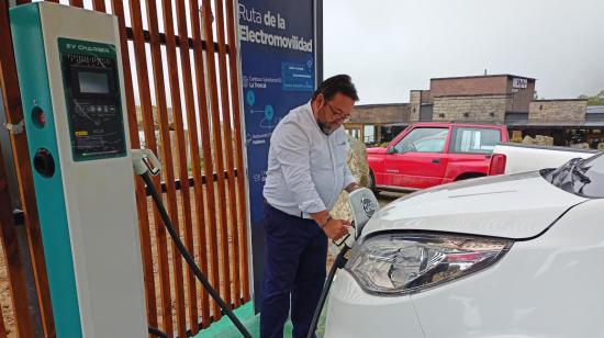 La segunda electrolinera está en el kilómetro 65 de la vía Cuenca-Molleturo-El Empalme. 11 de agosto de 2022