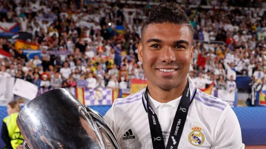 Casemiro, en la final de la Supercopa de la UEFA, en Finlandia, el 10 de agosto de 2022.