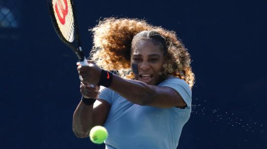 Serena Williams, entrenando para el Abierto de Estados Unidos, el 27 de agosto de 2022.