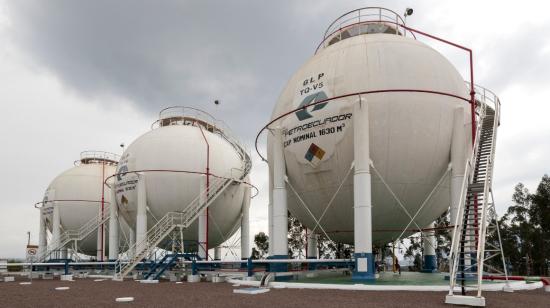 Terminal de Almacenamiento de Gas Licuado de Petróleo de Oyambaro, en Pichincha, en agosto de 2022.