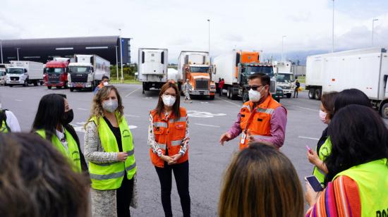 Recorrido del Aeropuerto Internacional Mariscal Sucre, en Quito, para conocer los procesos de comercio exterior, en 2022.