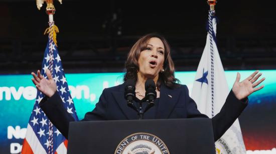 La vicepresidenta de Estados Unidos, Kamala Harris, en una convención en Houston, el 8 de septiembre de 2022.