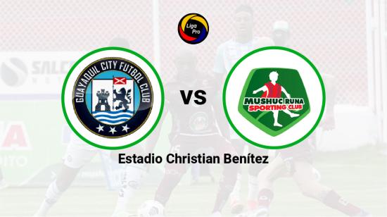 Guayaquil City se enfrenta a Mushuc Runa en el estadio Christian Benítez, el 19 de septiembre de 2022.