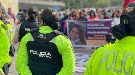 Manifestación por la desaparición y muerte de María Belén Bernal. Quito, 21 de agosto de 2022