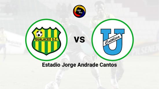 Gualaceo se enfrenta a Universidad Católica en el estadio Jorge Andrade Cantos, el 30 de septiembre de 2022.