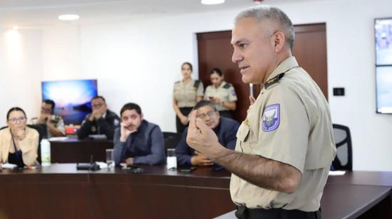 Fausto Salinas, comandante de la Policía Nacional. Quito, 5 de octubre de 2022