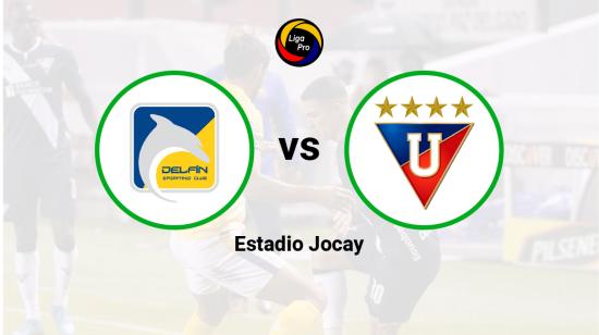 Delfín se enfrenta a Liga de Quito en el estadio Jocay el 7 de octubre de 2022.