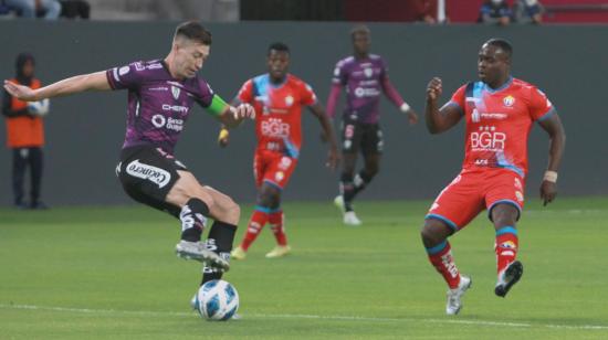 Richard Schunke, de Independiente del Valle, en el partido ante El Nacional por la Copa Ecuador, el 19 de agosto de 2022.