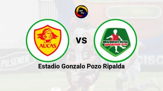 Aucas se enfrenta a Mushuc Runa en el estadio Gonzalo Pozo Ripalda, el 9 de octubre de 2022.