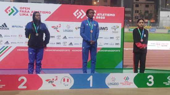 Kiara Rodríguez, en el Open de Paratletismo de Lima, el 8 de octubre de 2022.