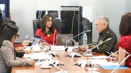 Fausto Salinas, comandante General de la Policía, en su comparecencia a la comisión que investiga el caso de María Belén Bernal, el 11 de octubre de 2022.