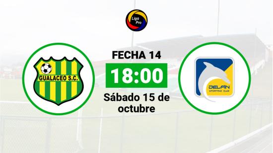 Gualaceo se enfrenta a Delfín el sábado 15 de octubre desde las 18:00.