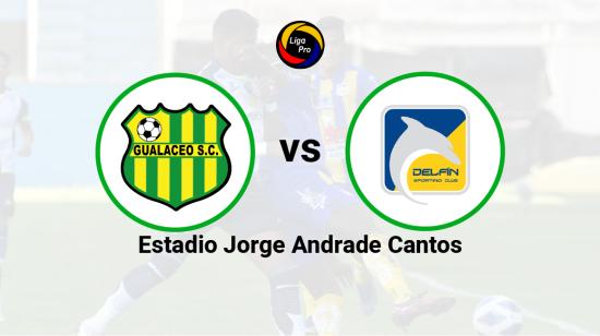 Gualaceo se enfrenta a Delfín en el estadio Jorge Andrade Cantos, el 15 de octubre de 2022.