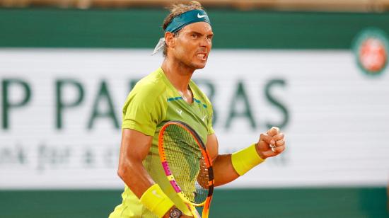 Rafael Nadal, durante su participación en el Roland Garros, el 3 de junio de 2022.