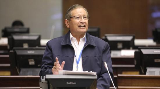 El asambleísta Mariano Curicama, en el Pleno de este 28 de septiembre de 2022.