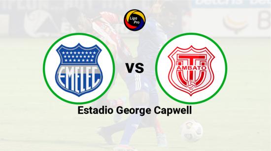 Emelec se enfrenta a Técnico Universitario en el estadio George Capwell el 22 de octubre de 2022.