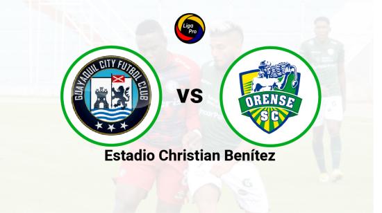 Guayaquil City se enfrenta a Orense en el estadio Christian Benítez el 23 de octubre de 2022.