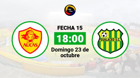 Aucas se enfrenta a Gualaceo el domingo 23 de octubre desde las 18:00.