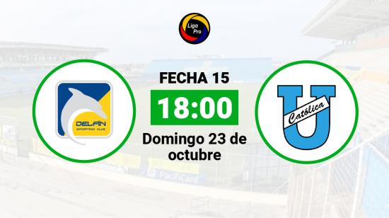 Delfín se enfrenta a Universidad Católica el domingo 23 de octubre desde las 18:00.