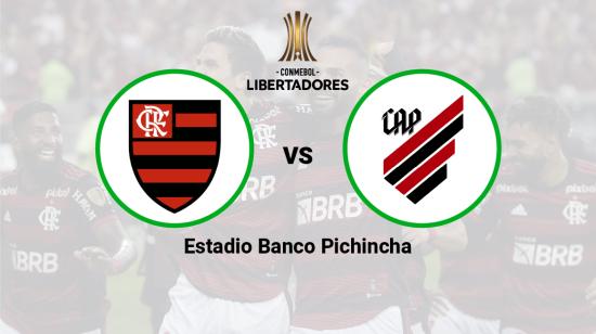 Flamengo se enfrenta a Athletico Paranaense en la final de la Copa Libertadores en el estadio Banco Pichincha el 29 de octubre de 2022.