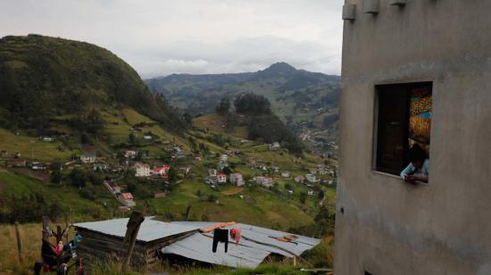 La casa de María, en Cumbe, quedó a la mitad de la construcción tras el accidente que tuvieron sus nietos.