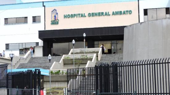 Imagen del Hospital General del IESS en Ambato, provincia de Tungurahua, difundida por Fiscalía en noviembre de 2021, en el contexto de investigaciones durante la pandemia.