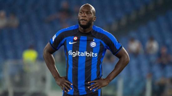 Romelu Lukaku, durante un partido con el Inter de Milán, en 2022.