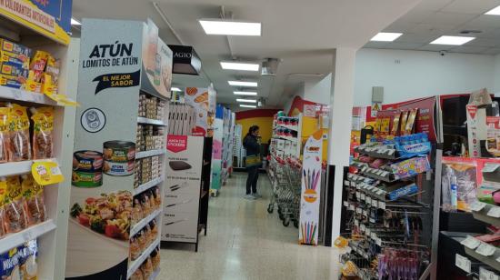 Imagen referencial de un supermercado en el norte de Quito, en septiembre de 2022.