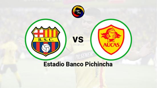 Barcelona se enfrenta a Aucas en el estadio Banco Pichincha el 6 de noviembre de 2022.