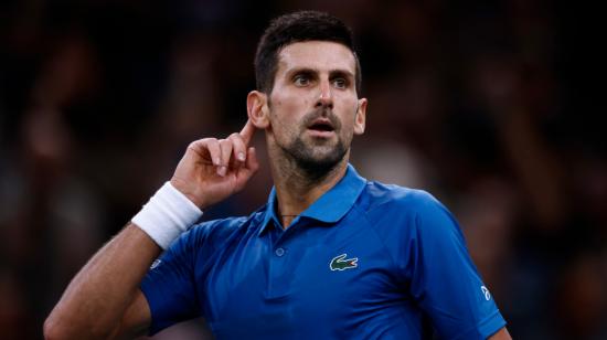 Novak Djokovic, en las semifinales del Masters de París, el 5 de noviembre de 2022.