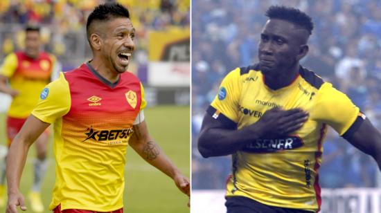 Víctor Figueroa, de Aucas, y Erick Castillo, de Barcelona.