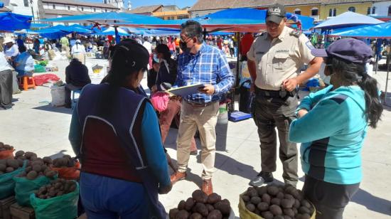 Imagen referencial del mercado en el cantón Rumiñahui, en junio de 2022.