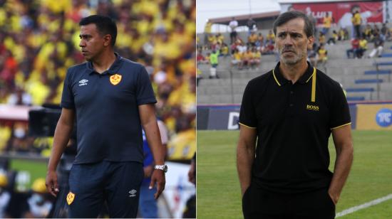 César Farías y Fabián Bustos dirigen partidos en la segunda etapa de la LigaPro, en 2022.