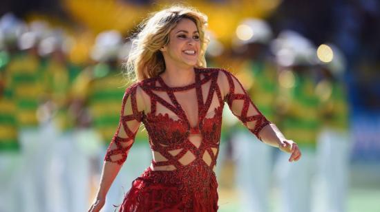 Shakira, durante el evento de clausura del Mundial de Brasil 2014.