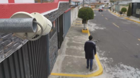 Una cámara de vigilancia en Carcelén, en Quito, el 22 de noviembre de 2022. 