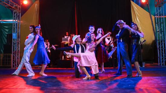 Una obra de teatro durante el Festival Internacional de las Artes Vivas de Loja, el 21 de noviembre de 2022.