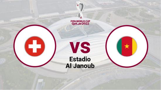 Suiza se enfrenta a Camerún en el estadio Al Janoub el 23 de noviembre de 2022.