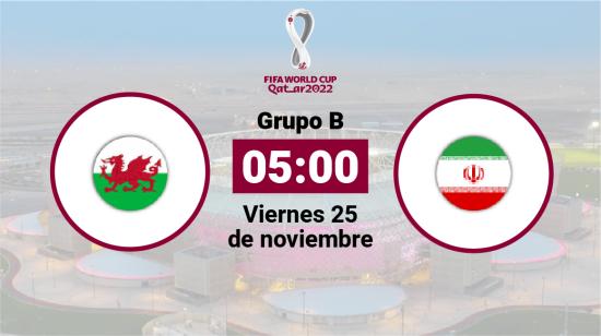 Gales se enfrenta a Irán el viernes 25 de noviembre desde las 05:00.