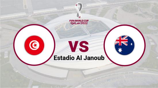 Túnez se enfrenta a Australia en el estadio Al Janoub, el 25 de noviembre de 2022.