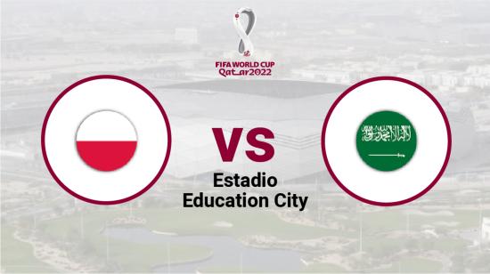 Polonia se enfrenta a Arabia Saudita en el estadio Education City, el 26 de noviembre de 2022.