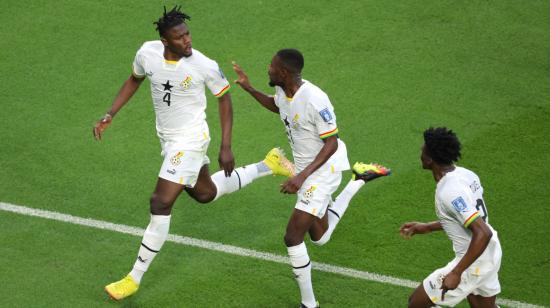 Los jugadores de Ghana celebran un gol ante Corea del Sur, el 28 de noviembre de 2022.