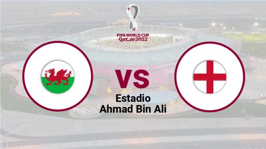Gales e Inglaterra se enfrentan por la tercera fecha del Grupo B del Mundial de Qatar 2022.
